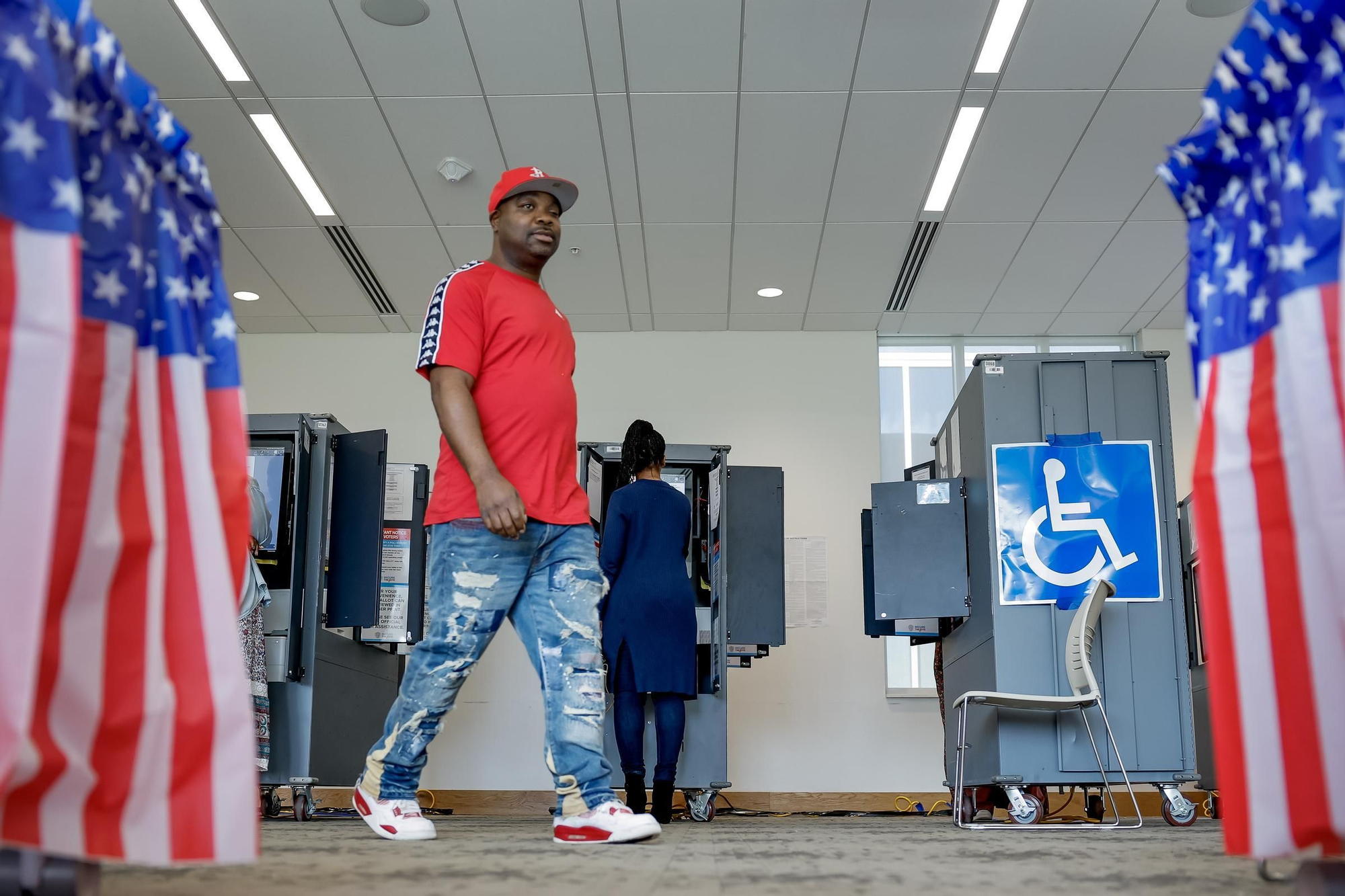 La jornada electoral en Estados Unidos, en imágenes