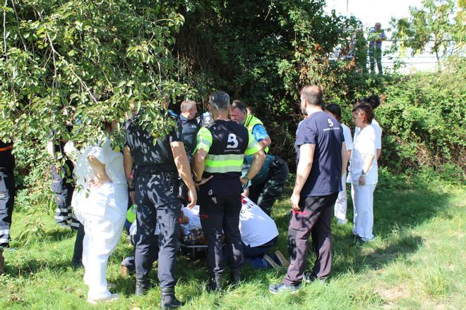 Así fue el rescate del hombre de 80 años desparecido en Laviana, encontrado esta mañana
