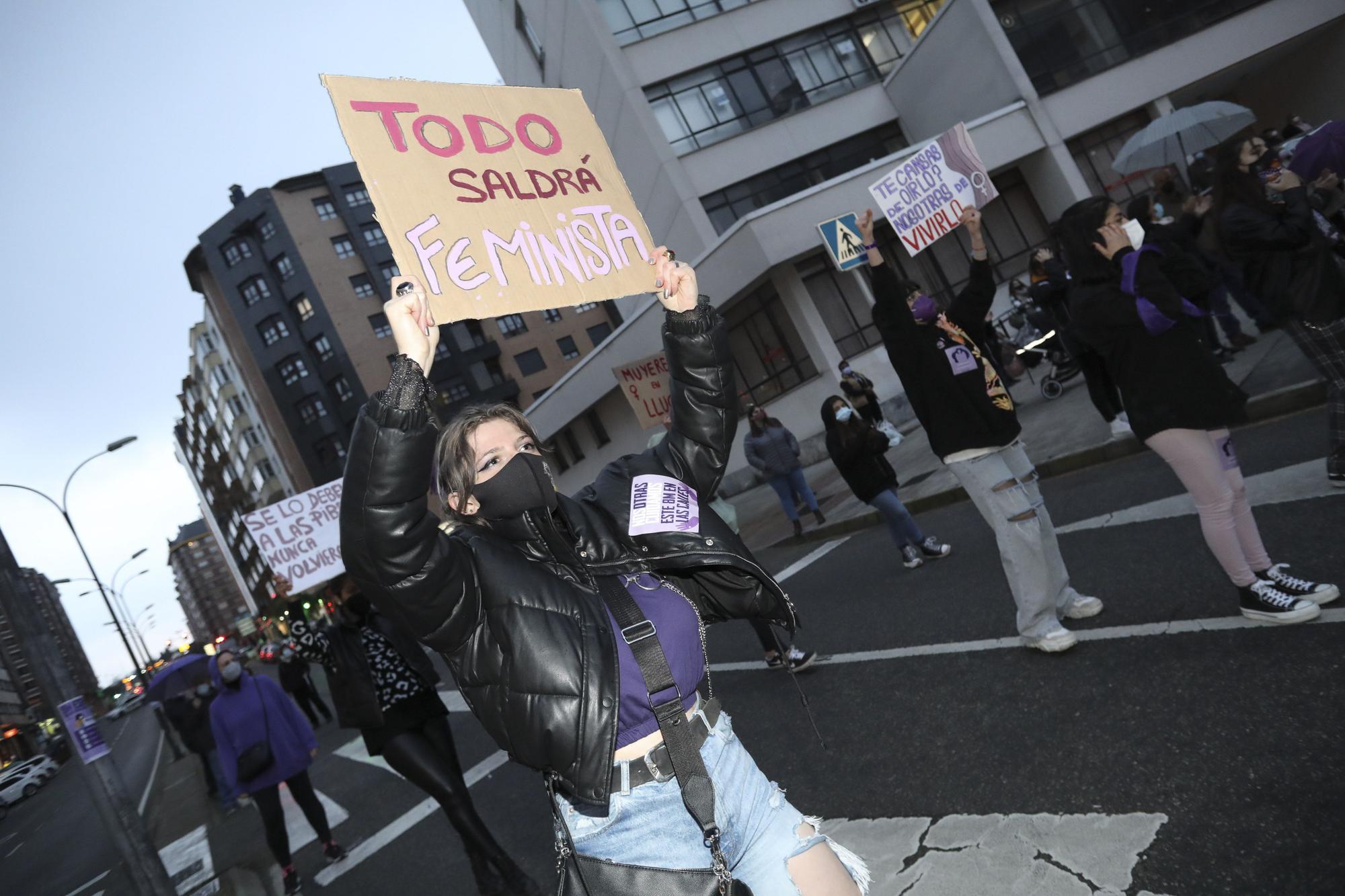 Manifestación del 8M en Avilés