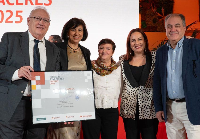 Acto de entrega del Premio Pyme del año Cáceres 2025.