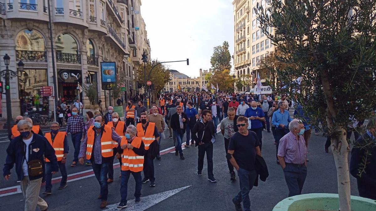 Momento de la marcha celebrada en la capital autonómica.