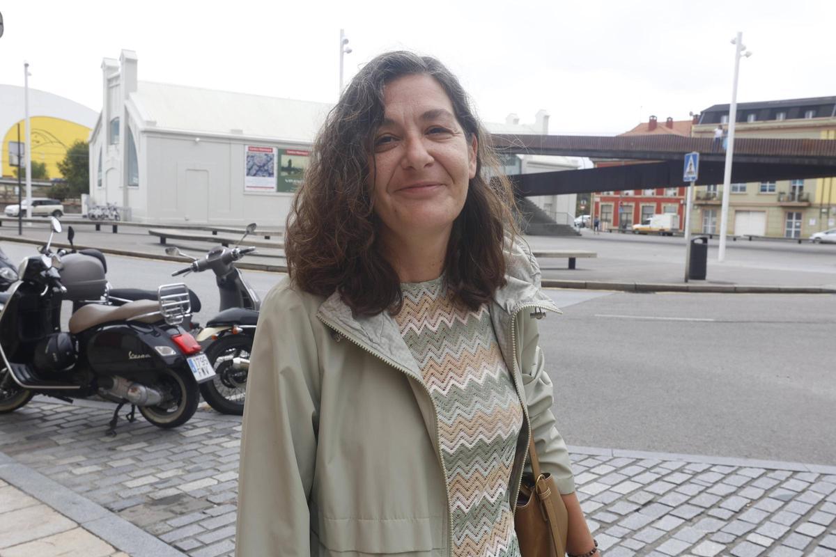 Ana Escobar en la grapa.
