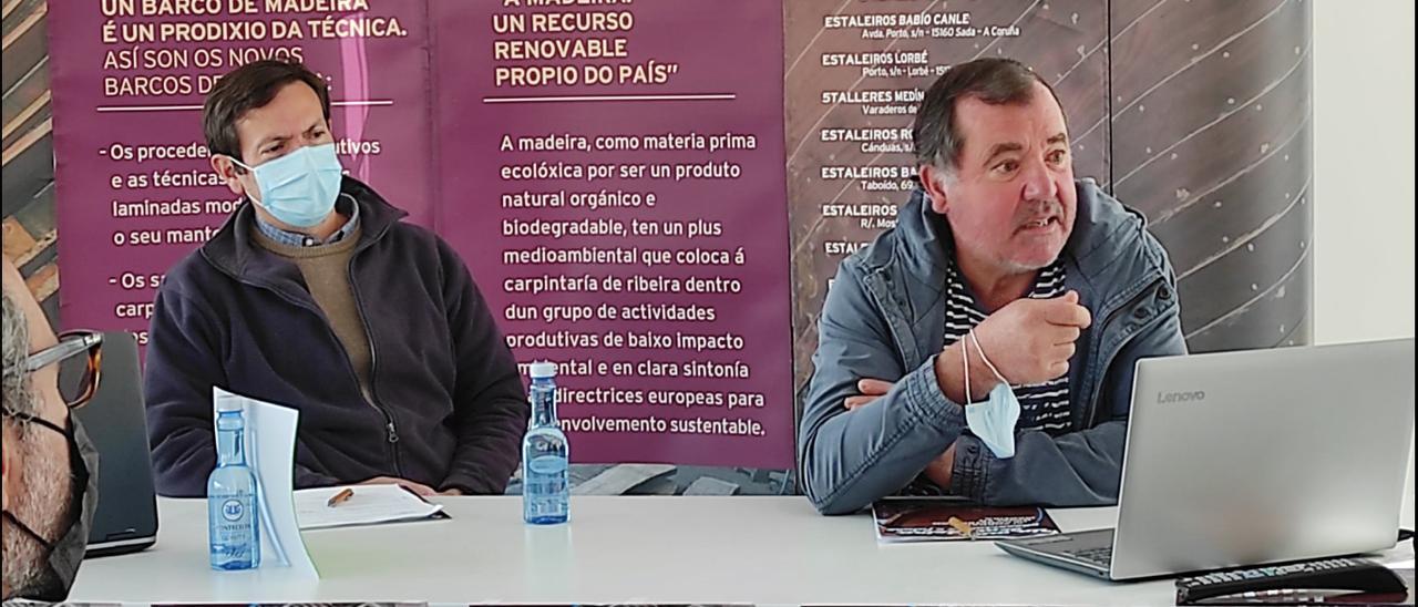 La intervención de José Garrido, en presencia de Alberto Lagos, durante la jornada de trabajo promovida por Agalcari.