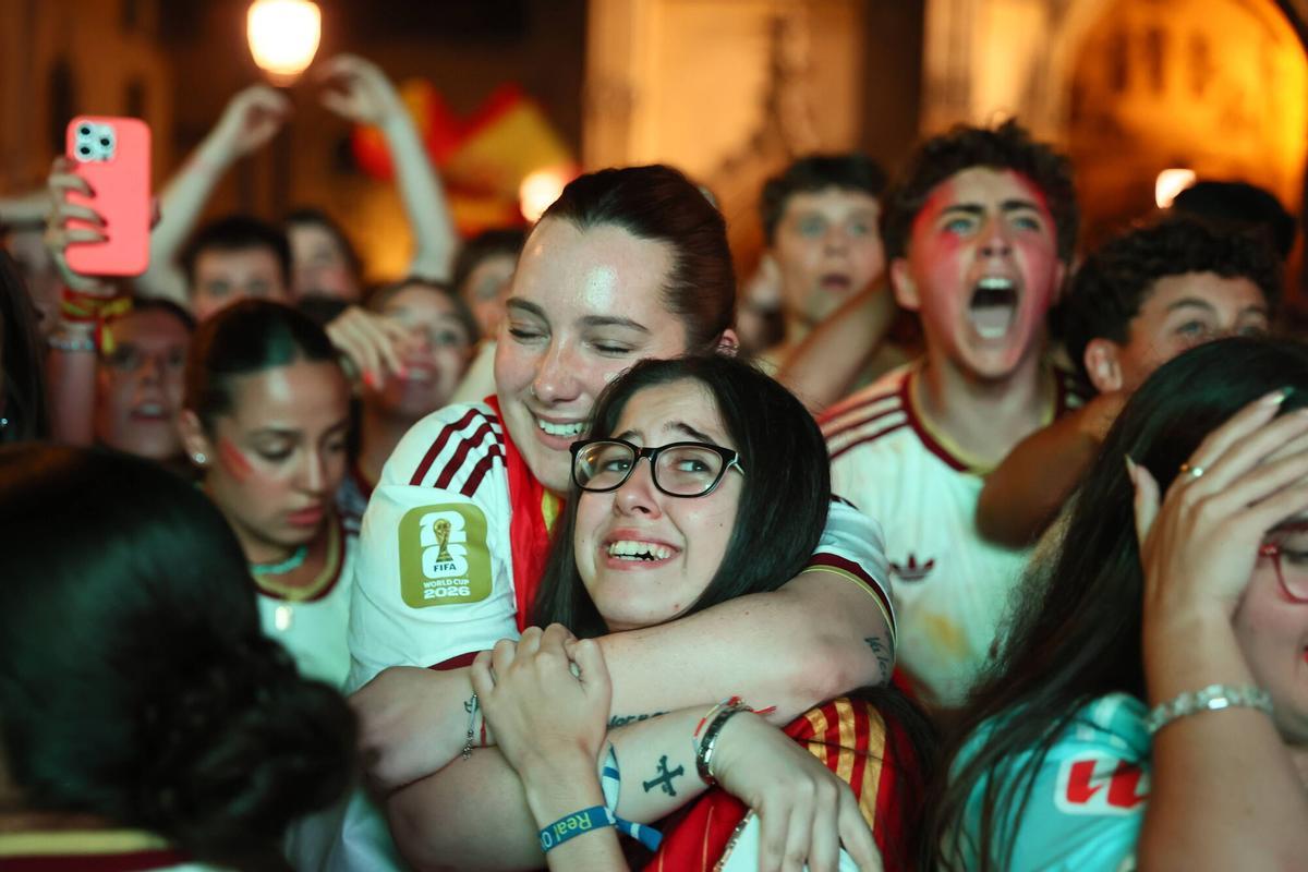 Así se vivió el triunfo de España en Oviedo