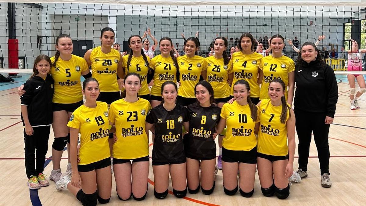 El equipo cadete del CV Real de Gandia