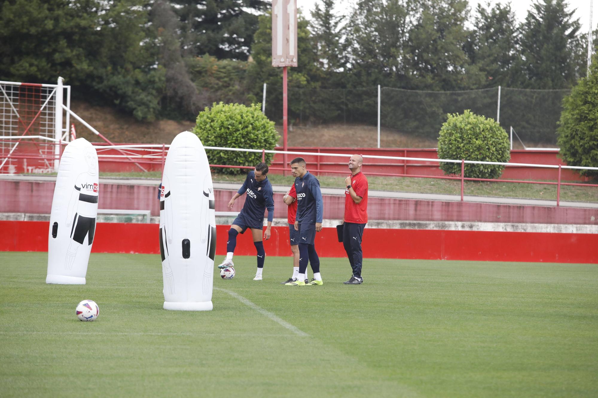 Entrenamiento del Sporting en Mareo