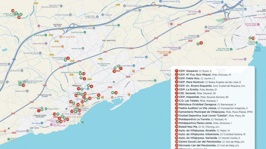 La Vila extiende 33 desfibriladores por el término municipal