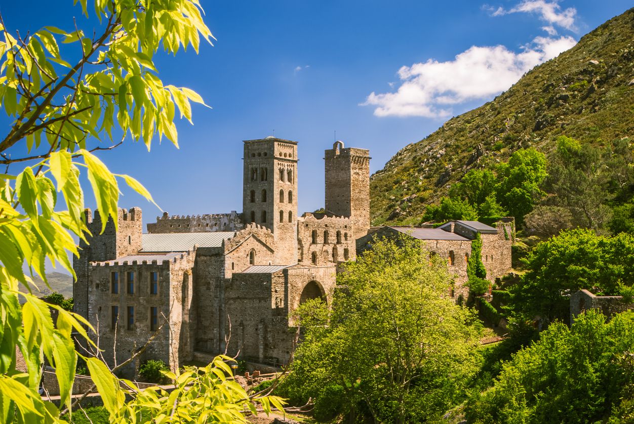 Vista del Monasterio de Sant Pere de Rodes.