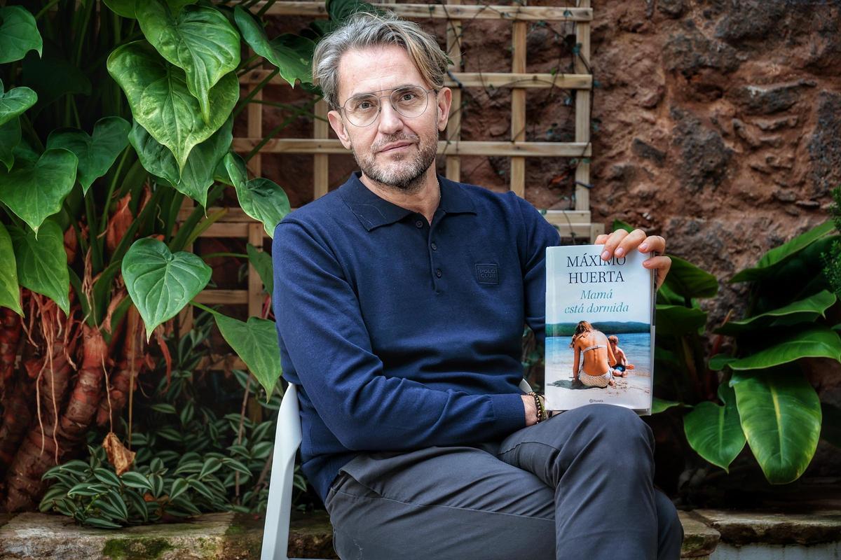 Máximo Huerta (Valencia, 1971), ayer en La Laguna, antes de acudir al acto de El Sauzal.