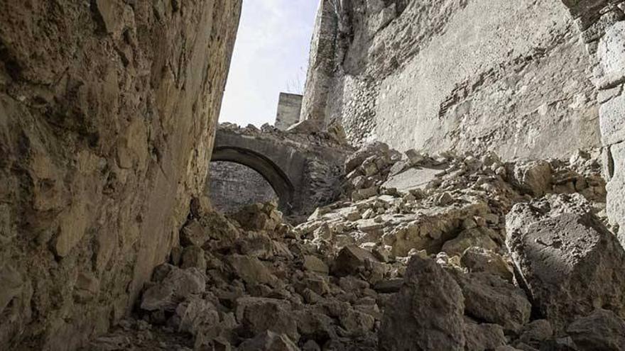 El tramo de muralla derrumbado en Badajoz será rehabilitado este año