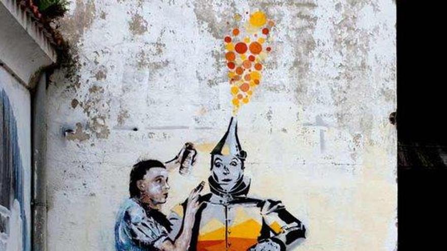 Señor X, la obra de un Bansky en Asturias