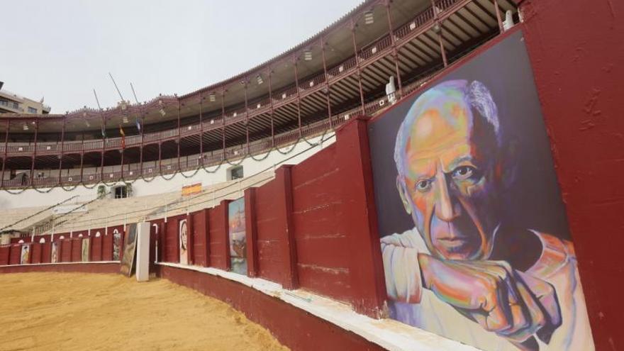 El homenaje plástico picassiano ya está en La Malagueta.