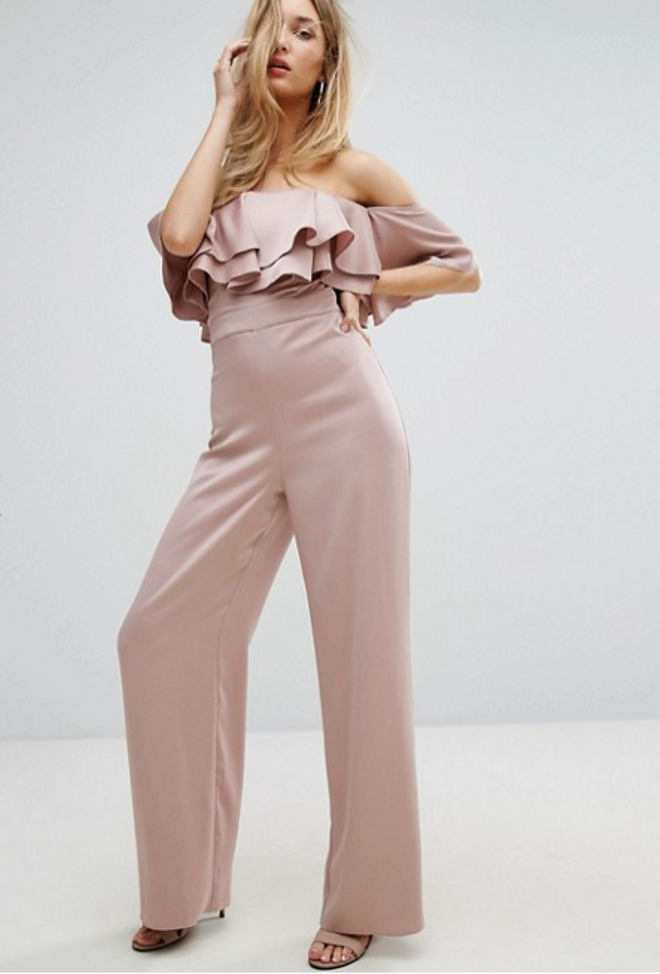 Las rebajas de ASOS: mono nude de escote bardot
