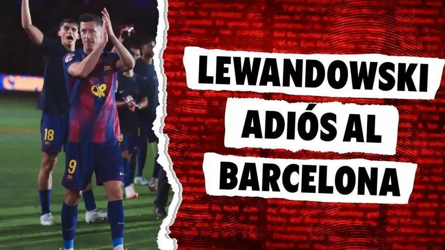 Lewandowski dice adiós a Barcelona