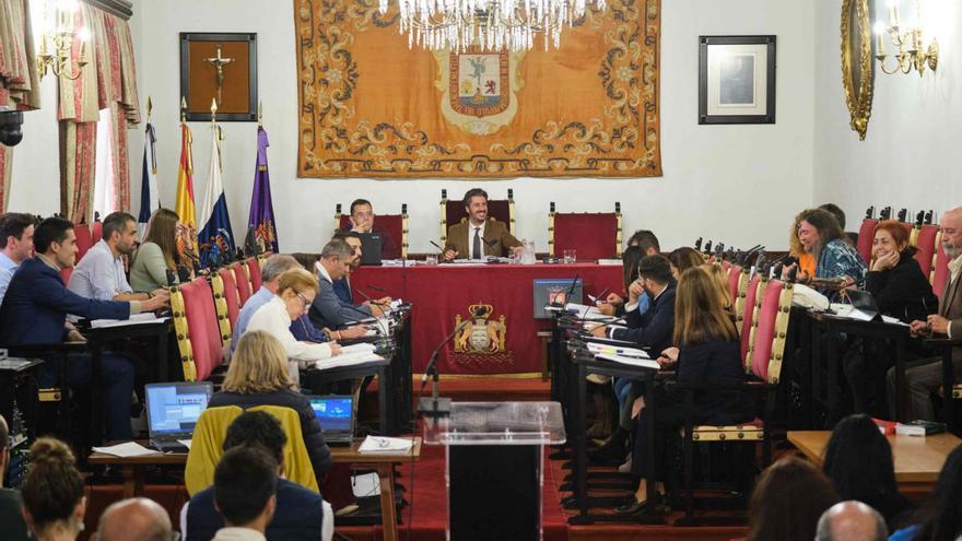 Pleno del Ayuntamiento de La Laguna del pasado mes de diciembre. |