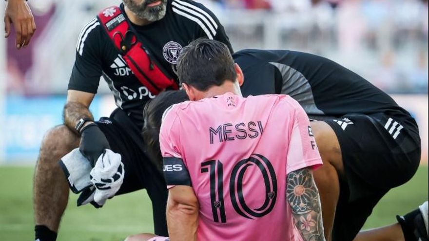 Messi lesionado y dos asistencias para De Paul en un partido loco