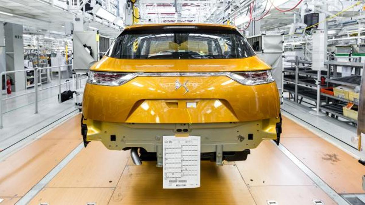 El DS7 Crossback en la fábrica francesa de Stellantis en Mulhouse.