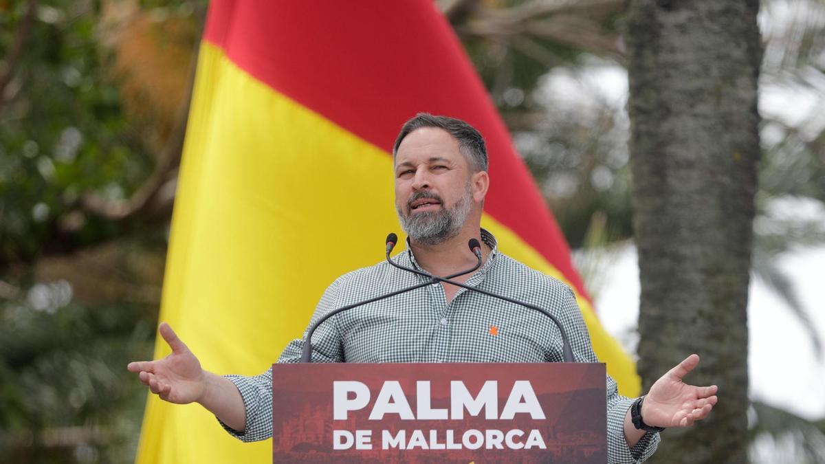 Santiago Abascal in Palma de Mallorca.