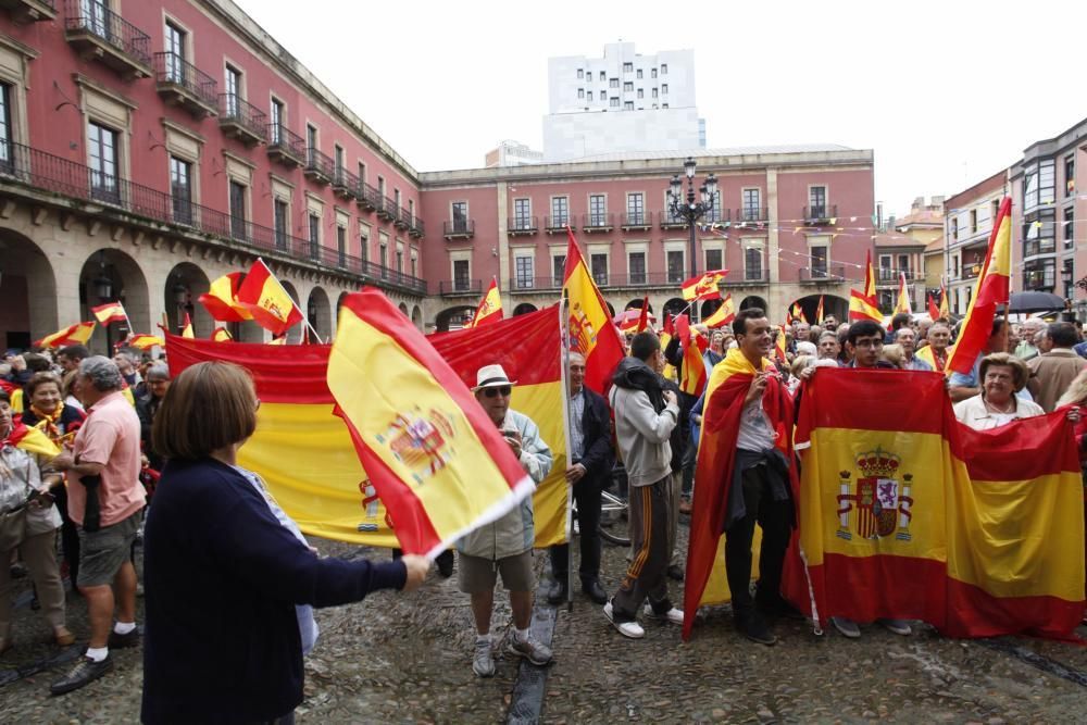 Manifestación en Gijón por la unidad de España