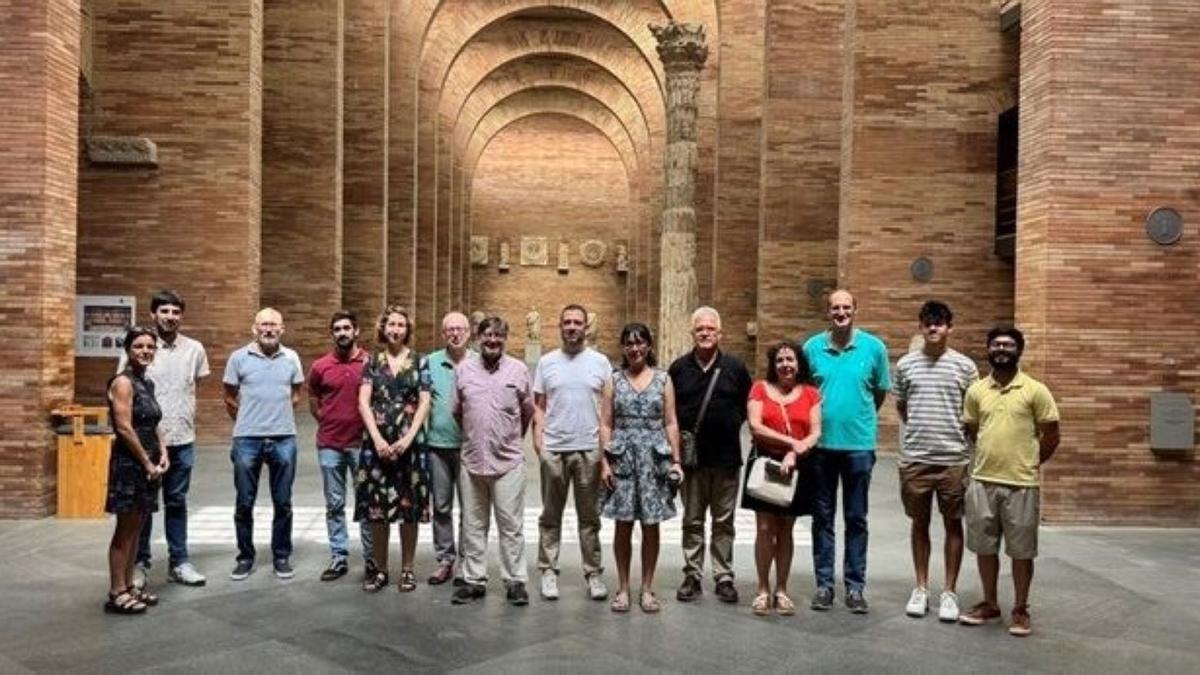 Investigadores de la UEx en el Museo Nacional de Arte Romano de Mérida.