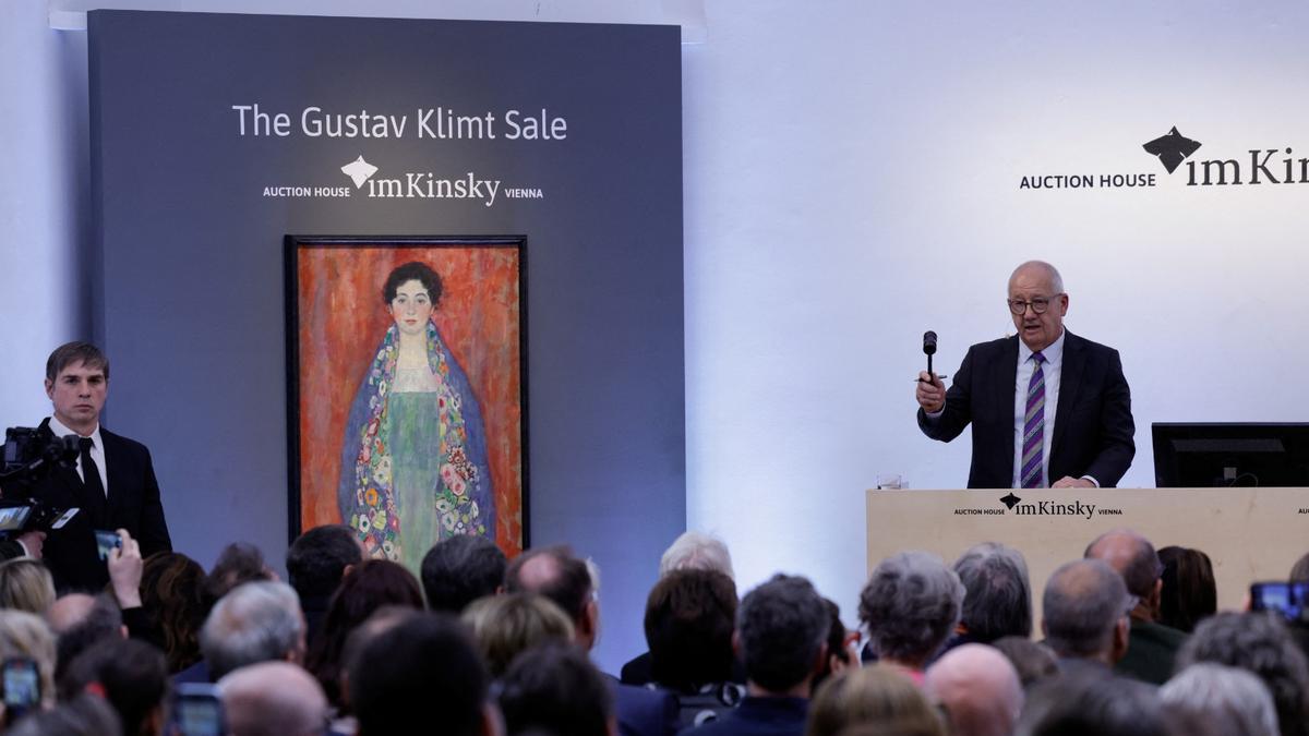 La subasta en Viena del cuadro extraviado durante casi 100 años de Gustav Klimt.