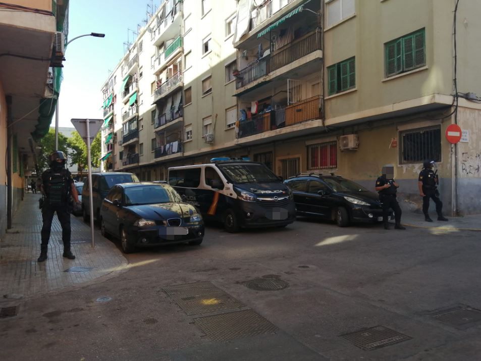 Operación contra el tráfico de heroína en Son Gotleu