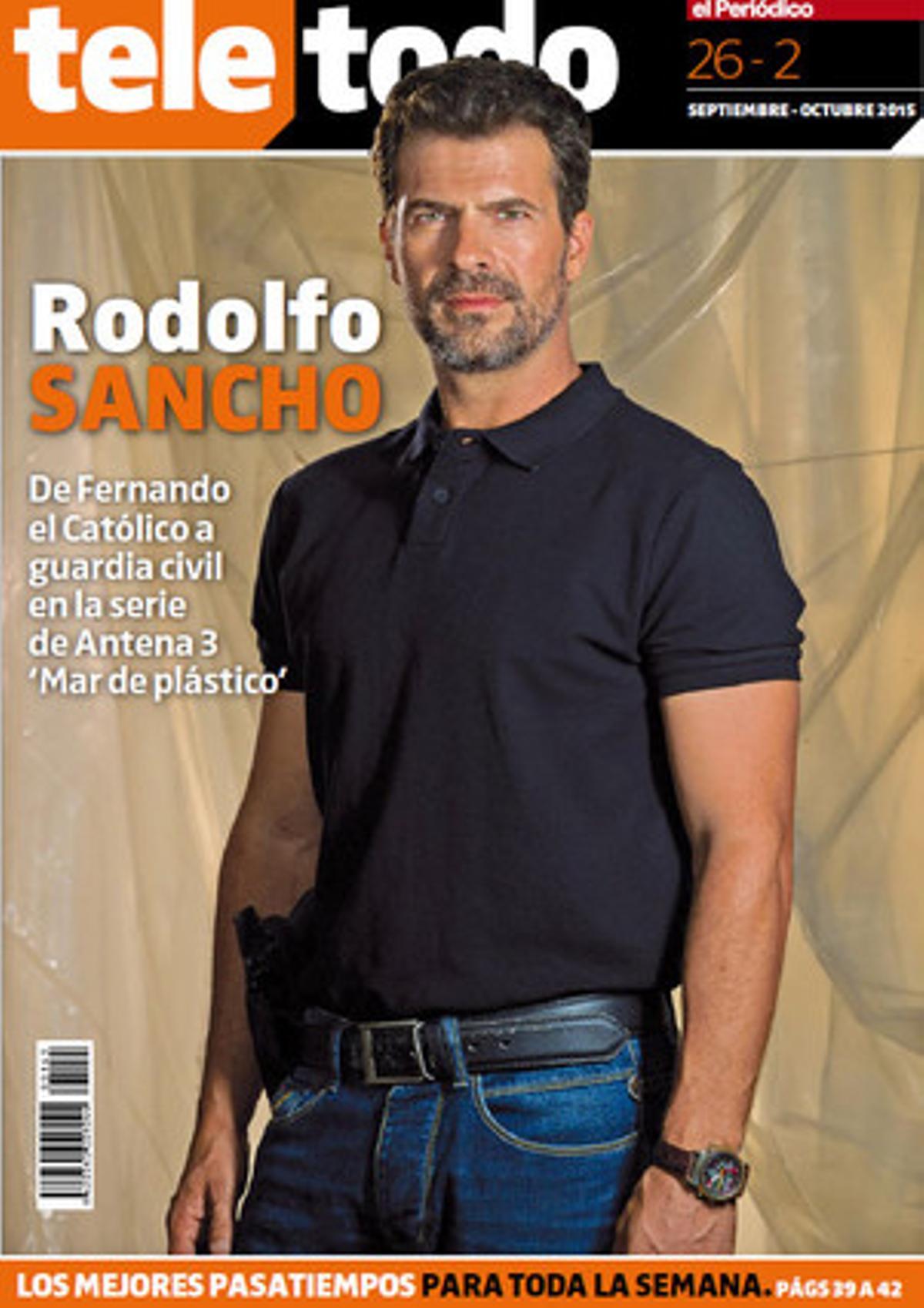 Rodolfo Sancho és el protagonista de la portada del ’Teletodo’. Rodolfo Sancho és el protagonista de la portada del ’Teletodo’.