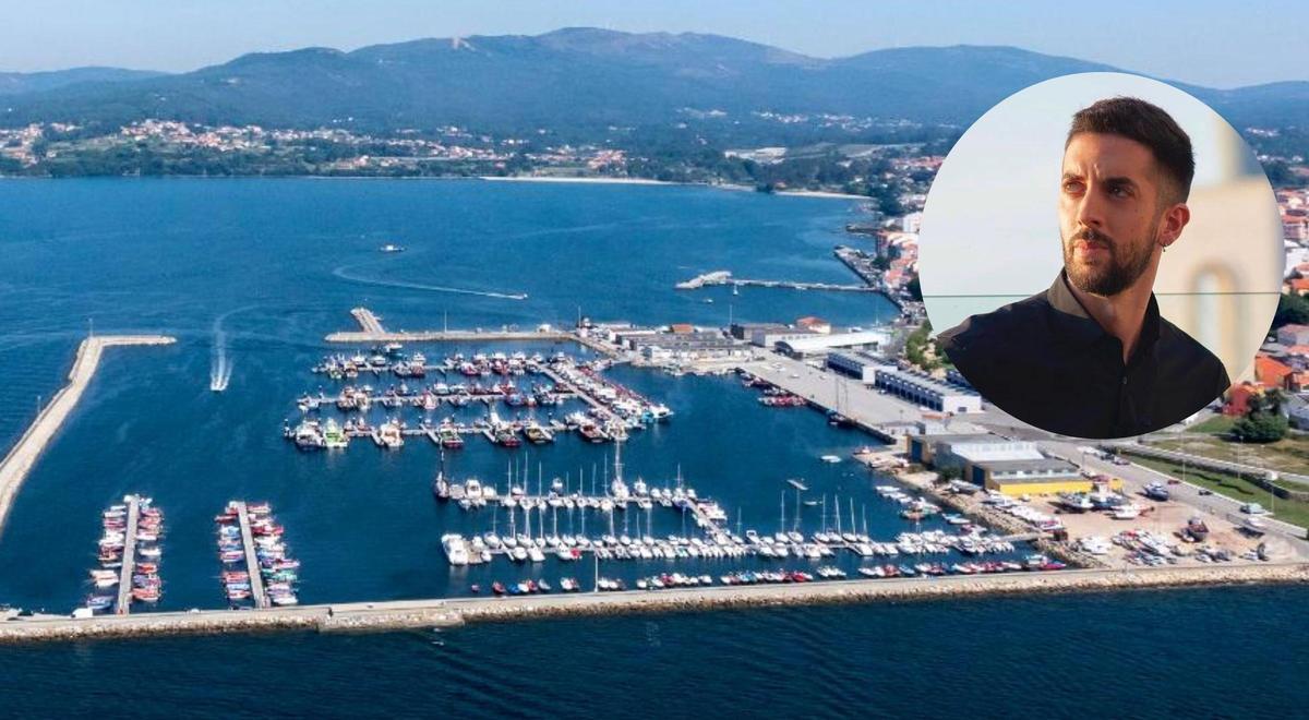 El puerto de Rianxo y David Broncano