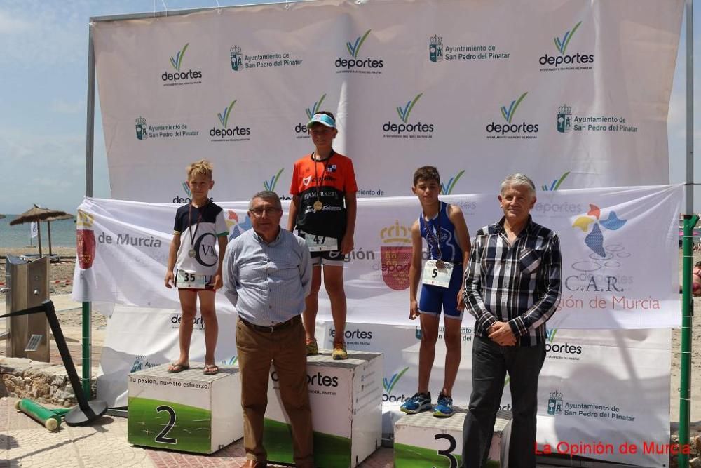 Final de triatlón de deporte escolar