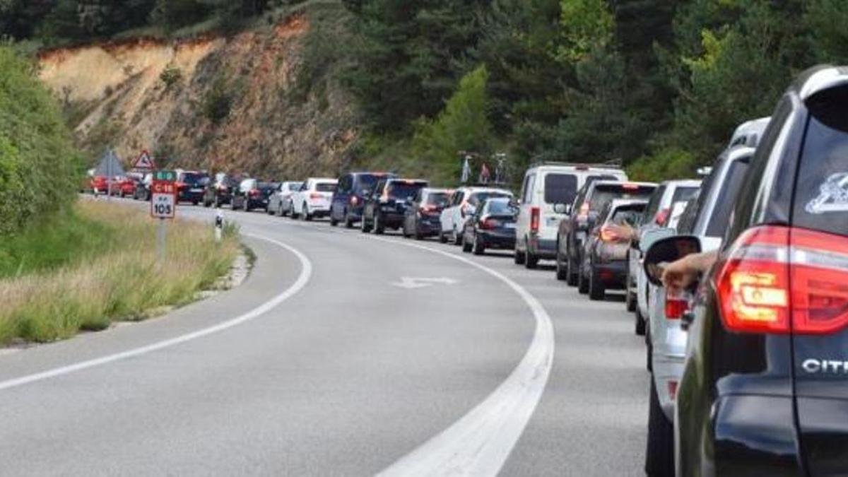 Imatge d'arxiu de retencions de trànsit a la C-16