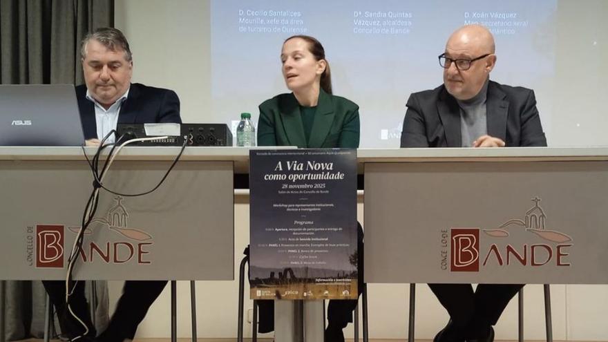 El acto celebrado en Bande con motivo del 50 aniversario del Aquis Querquennis. |  FdV