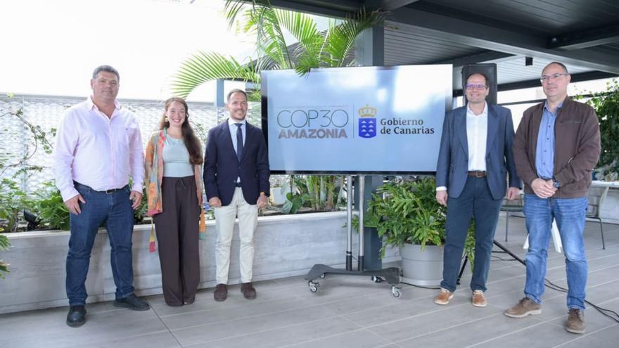 Delegación canaria que acude a la Cumbre del Clima en Brasil.   | LP/DLP