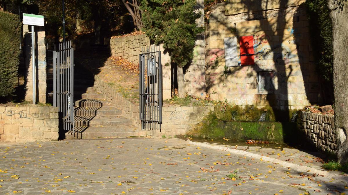 Un dels accessos al Parc del Lledó, en una imatge d'arxiu