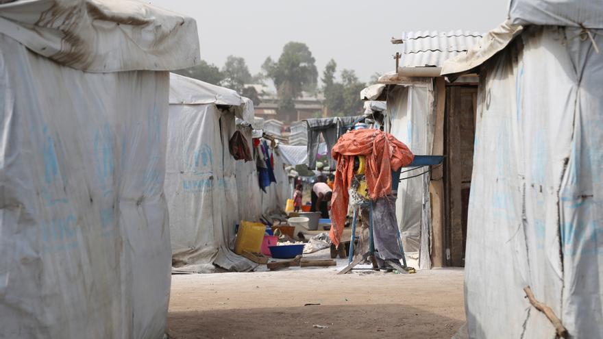 Campo de desplazados en la provincia de Ituri, República Democrática del Congo (RDC).