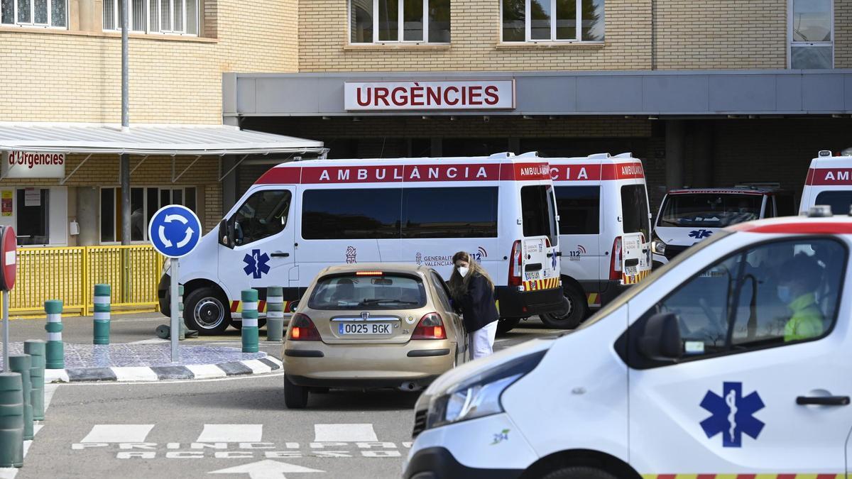 Imagen de los accesos de Urgencias en el Hospital General de Castellón.