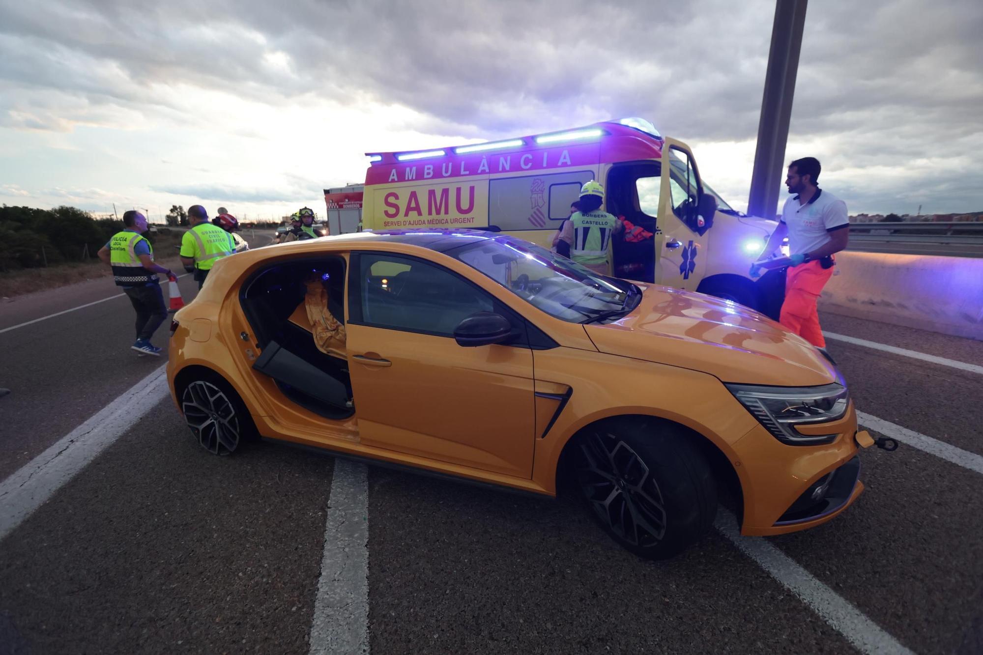 Un accidente en los accesos al Puerto de Castellón deja 2 heridos graves