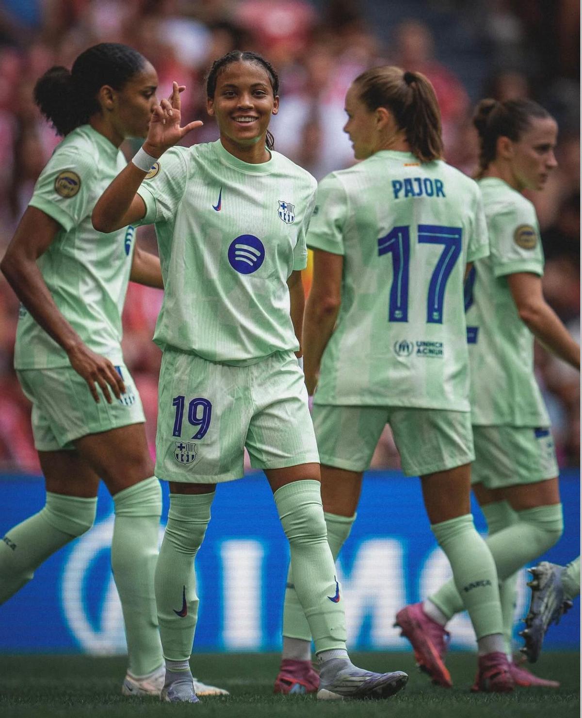 Vicky López anotó un doblete en San Mamés