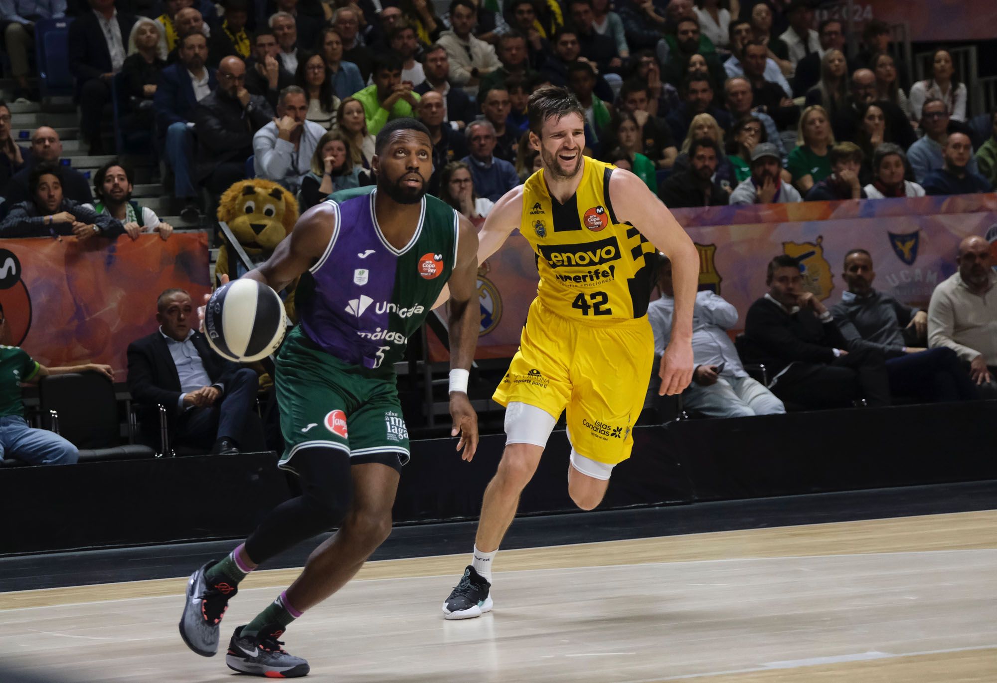 Unicaja - Lenovo Tenerife, cuartos de final de la Copa del Rey 2024.