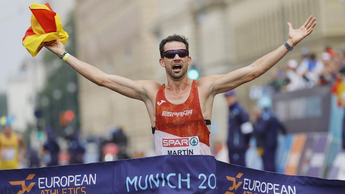 Álvaro Martín revalidó su título en 20 km marcha