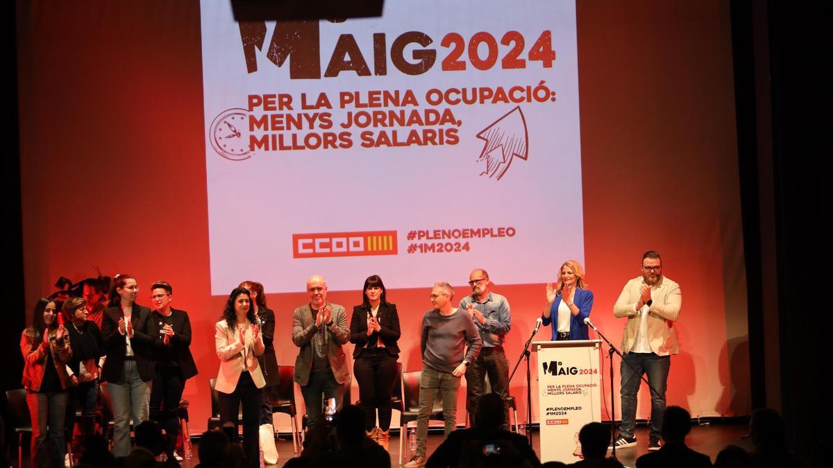 Asamblea de CCOO en Castelló con Unai Sordo.