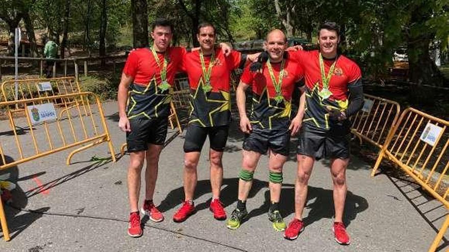 El Team OCR Lalín que participó en la Heroican Race de Pontevedra.