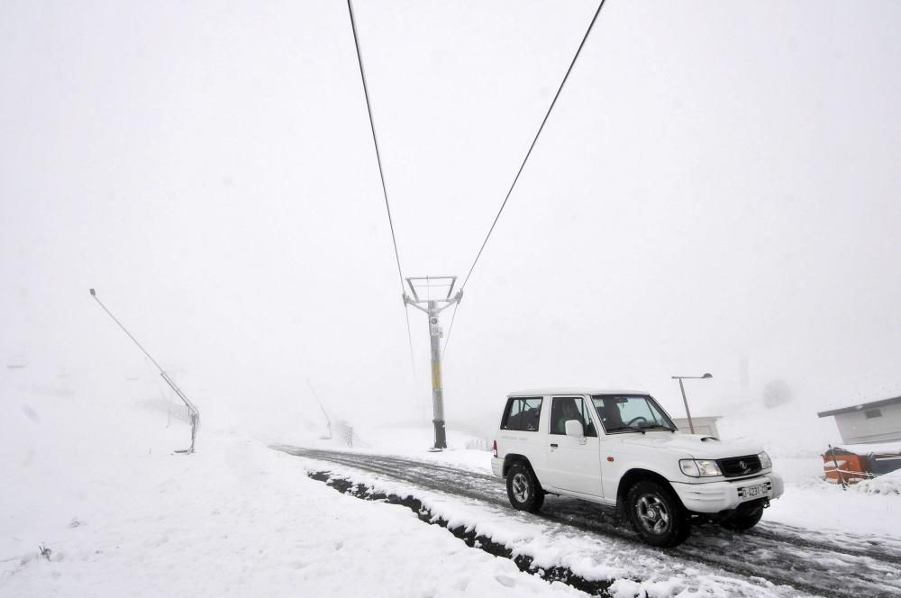 Ola de frío y nieve en Asturias