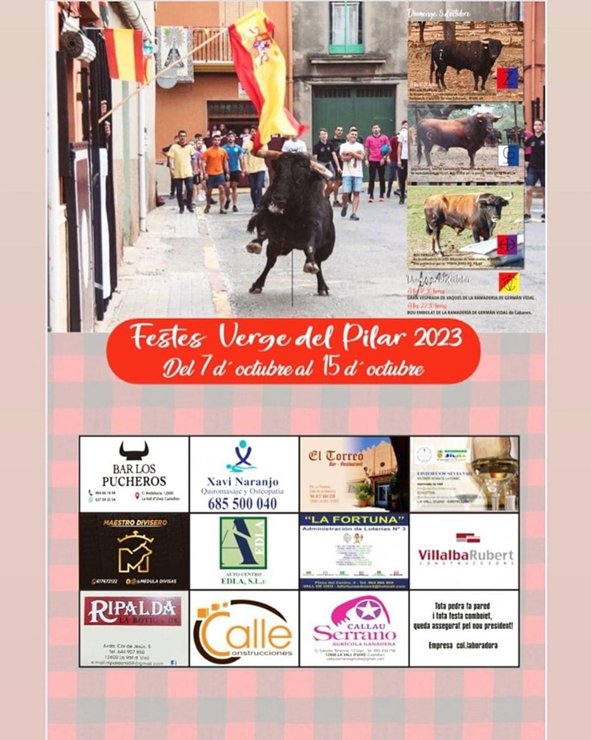 Actos taurinos de las fiestas de la Pilarica en la Vall d'Uixó.