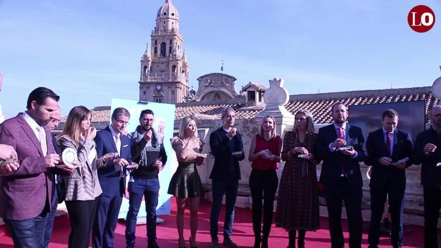 Presentación de las campanadas en el Ayuntamiento de Murcia
