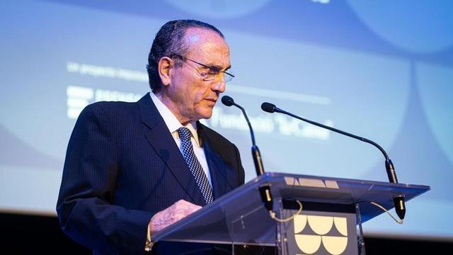 Javier Moll, durant el seu discurs.