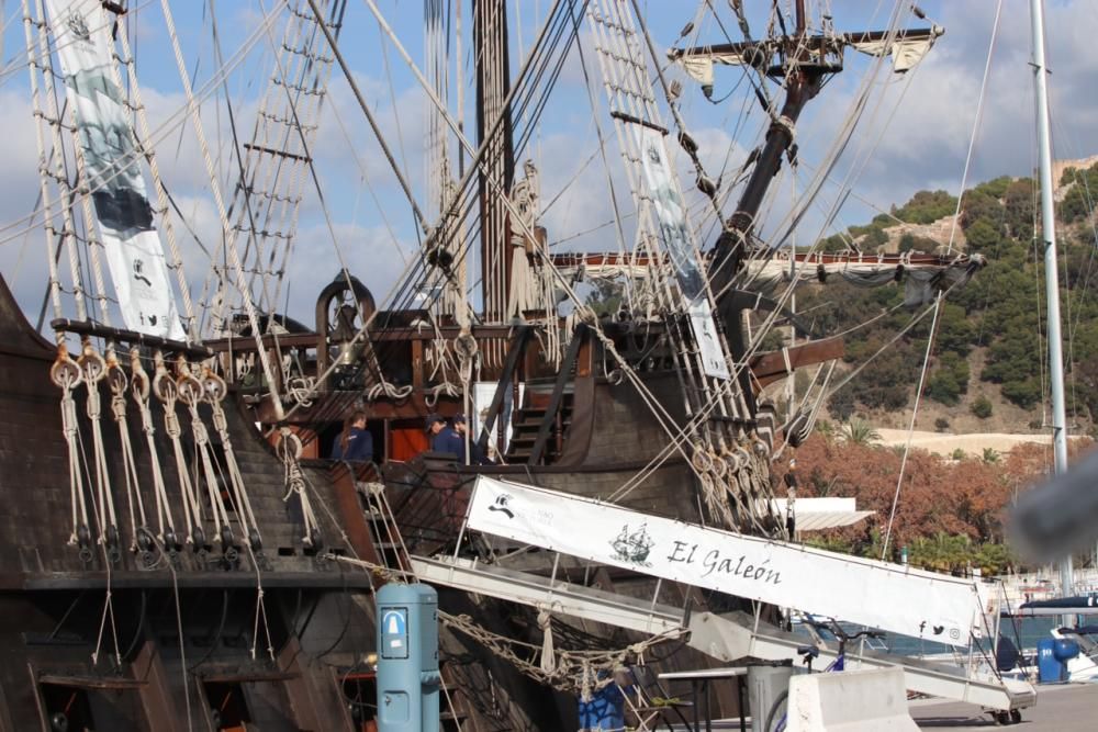 Réplica de los grandes galeones españoles del Siglo de Oro, estará atracado en el puerto hasta el 7 de enero