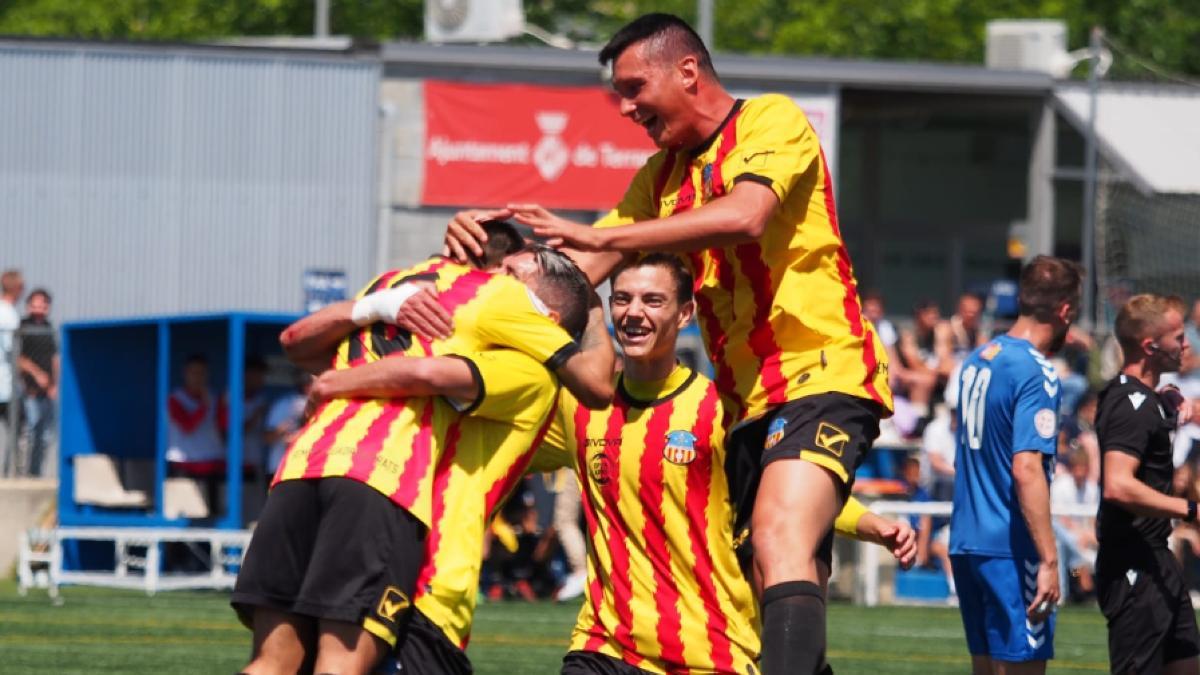 Jorge Carreón, autor del gol en Ca n'Anglada