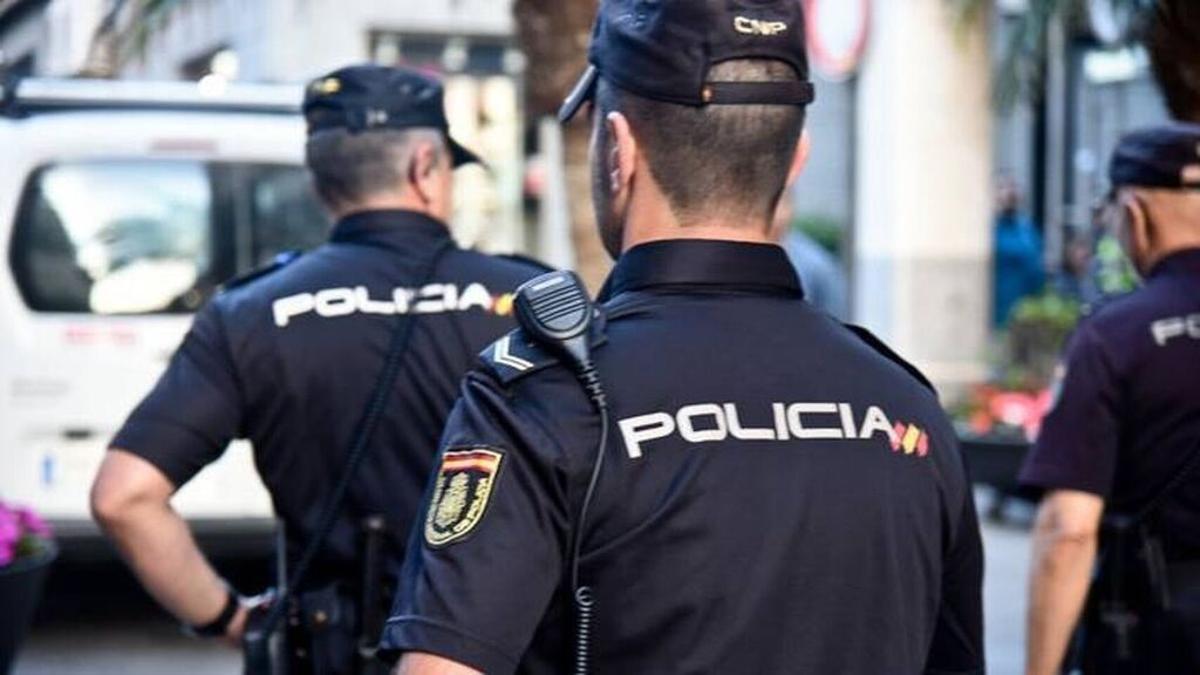 Agentes de la Policía Nacional, durante un servicio.