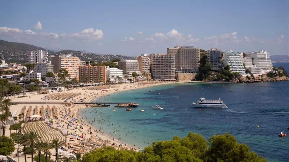 Der Strand von Magaluf.