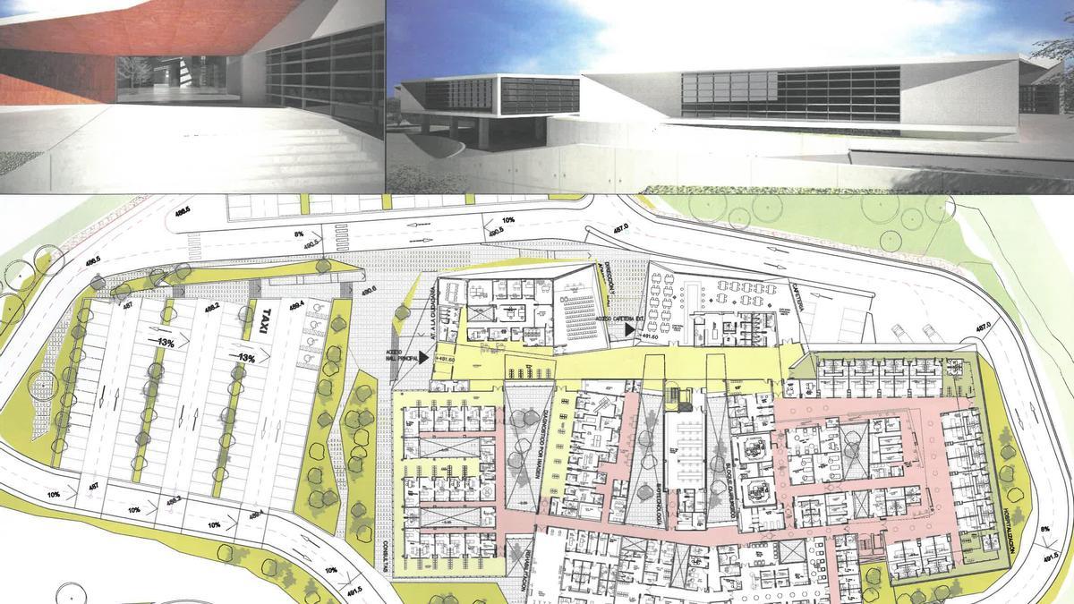 Infografía del plano y el alzado del futuro calle de Lucena.